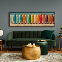 Vintage Surfboard Rainbow