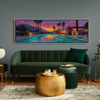 Desert Sunset Poolside Glow