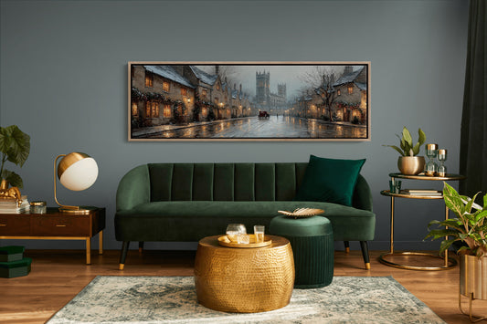 Snowfall Along Cathedral Street