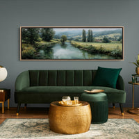 Quiet River Through Green Fields