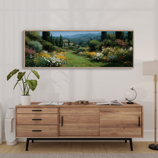 Sunlit Garden Path In Tuscany