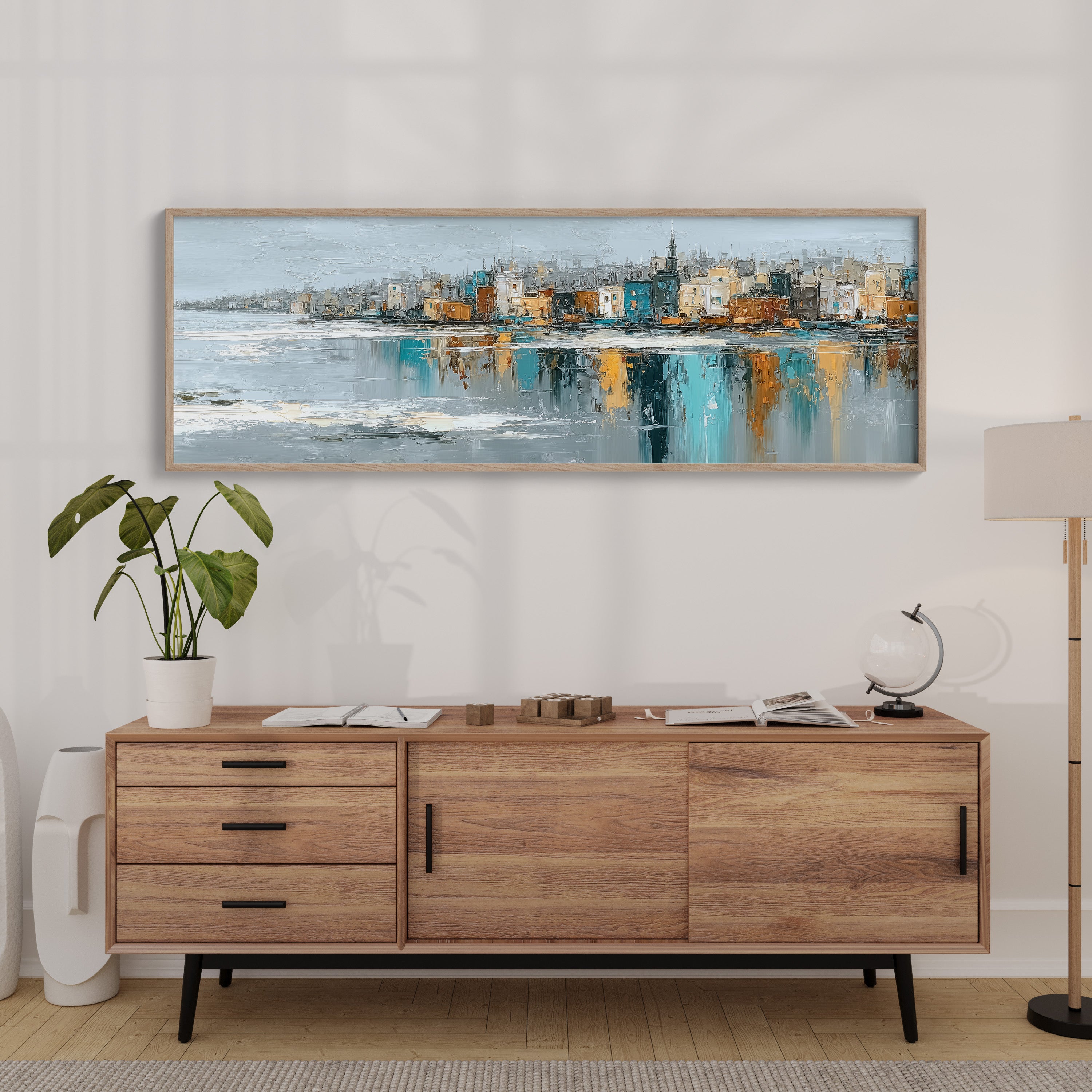 Harbor City In Quiet Reflection