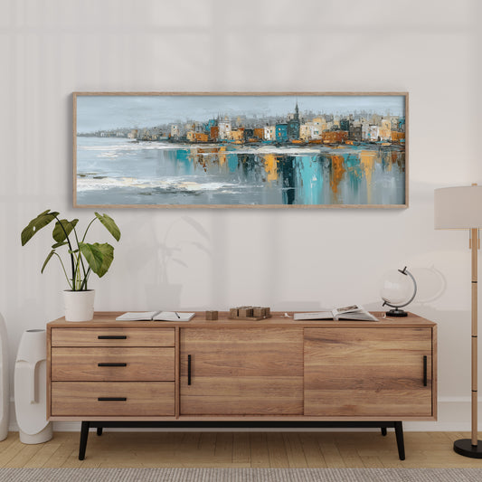 Harbor City In Quiet Reflection