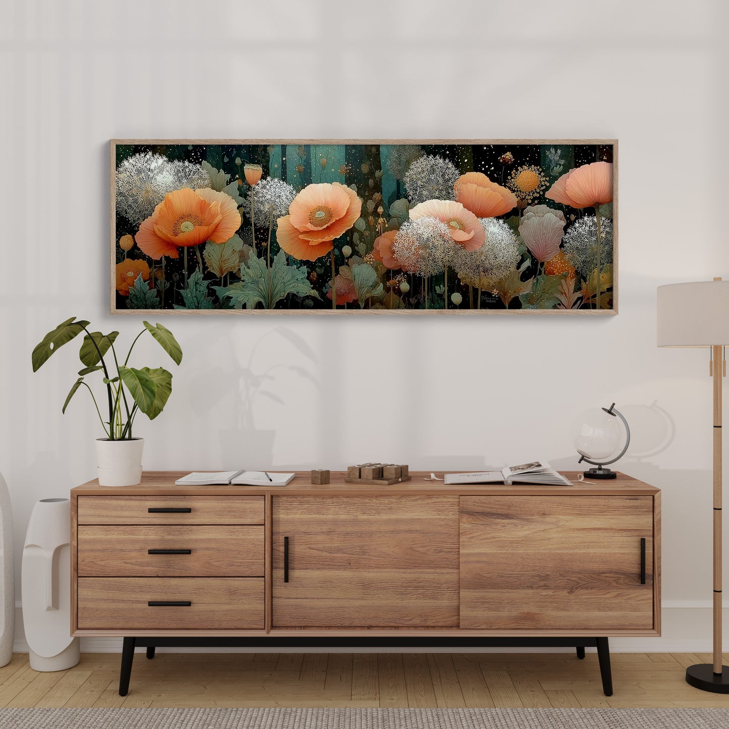 Moonlit Poppies And Dandelion Dreams