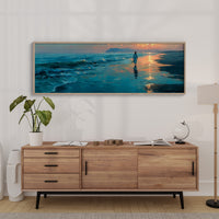 Radiant Abstract Sunset Reflection