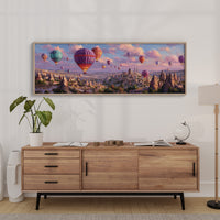 Balloons Rising Over Stone Valleys