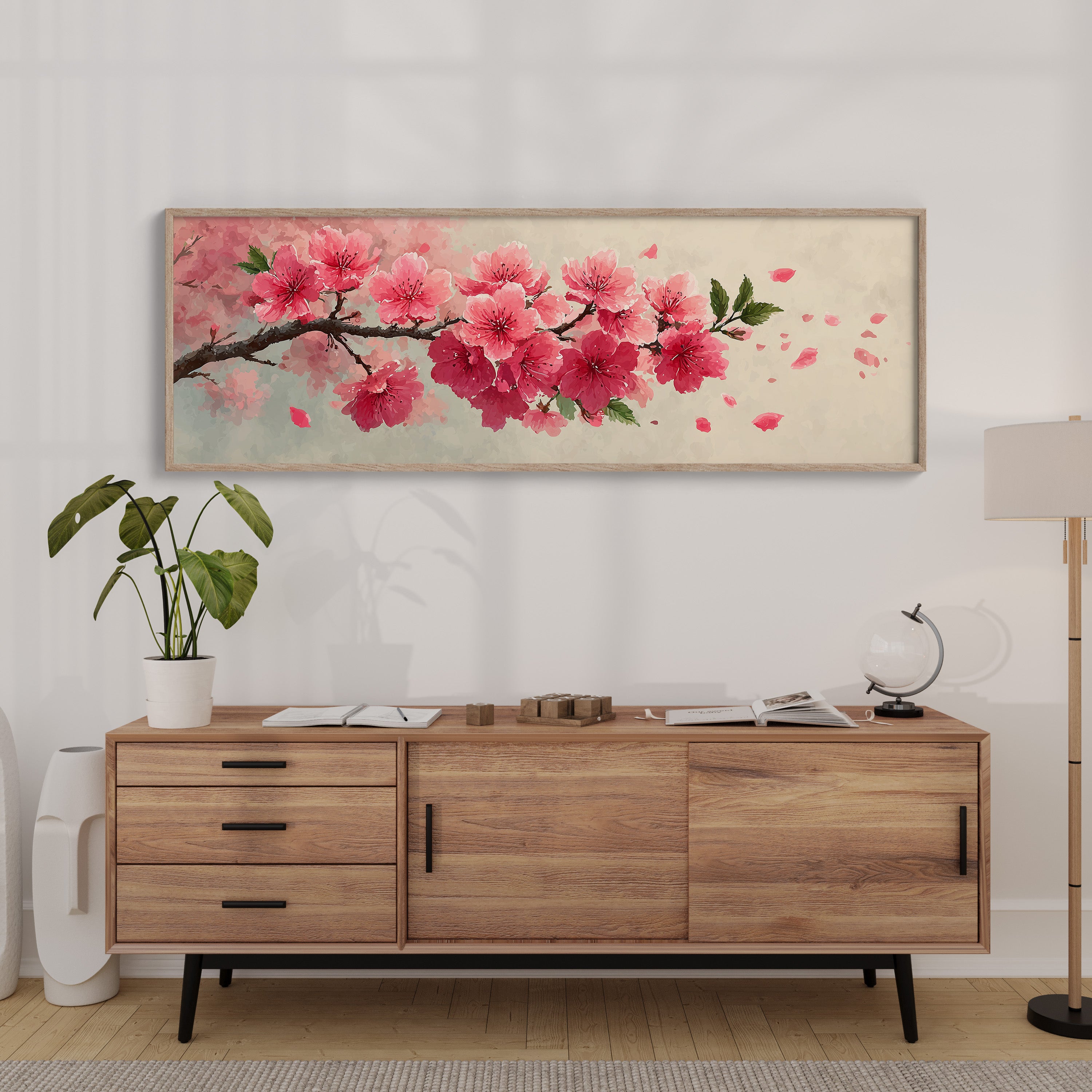 Cherry Blossoms In Soft Spring Light