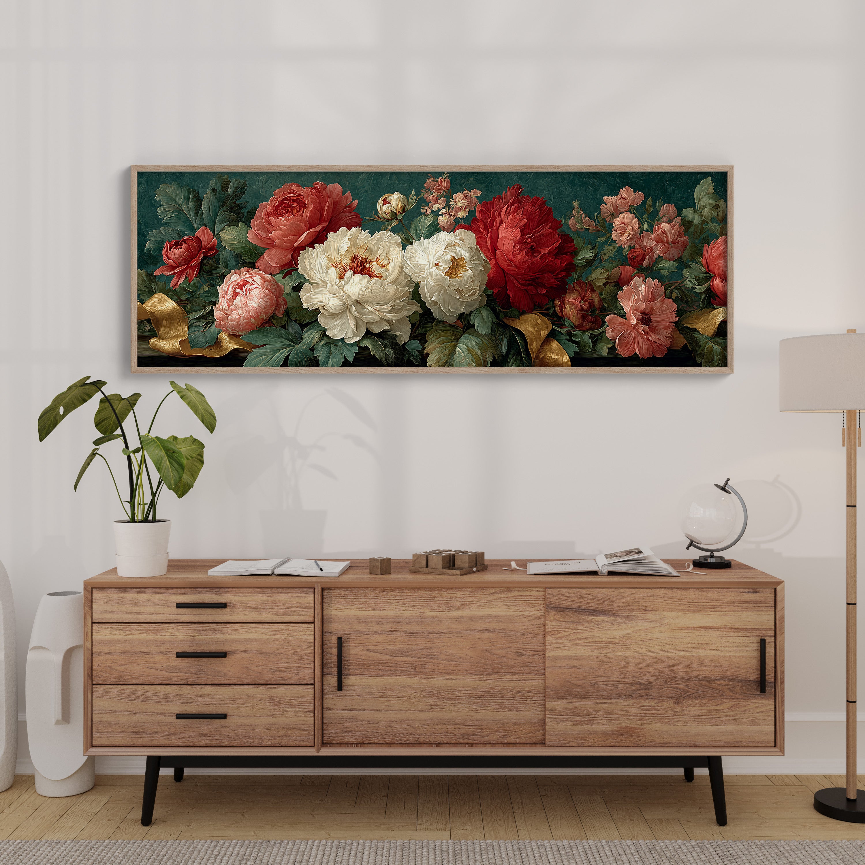Elegant Peony Floral Still Life