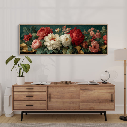 Elegant Peony Floral Still Life