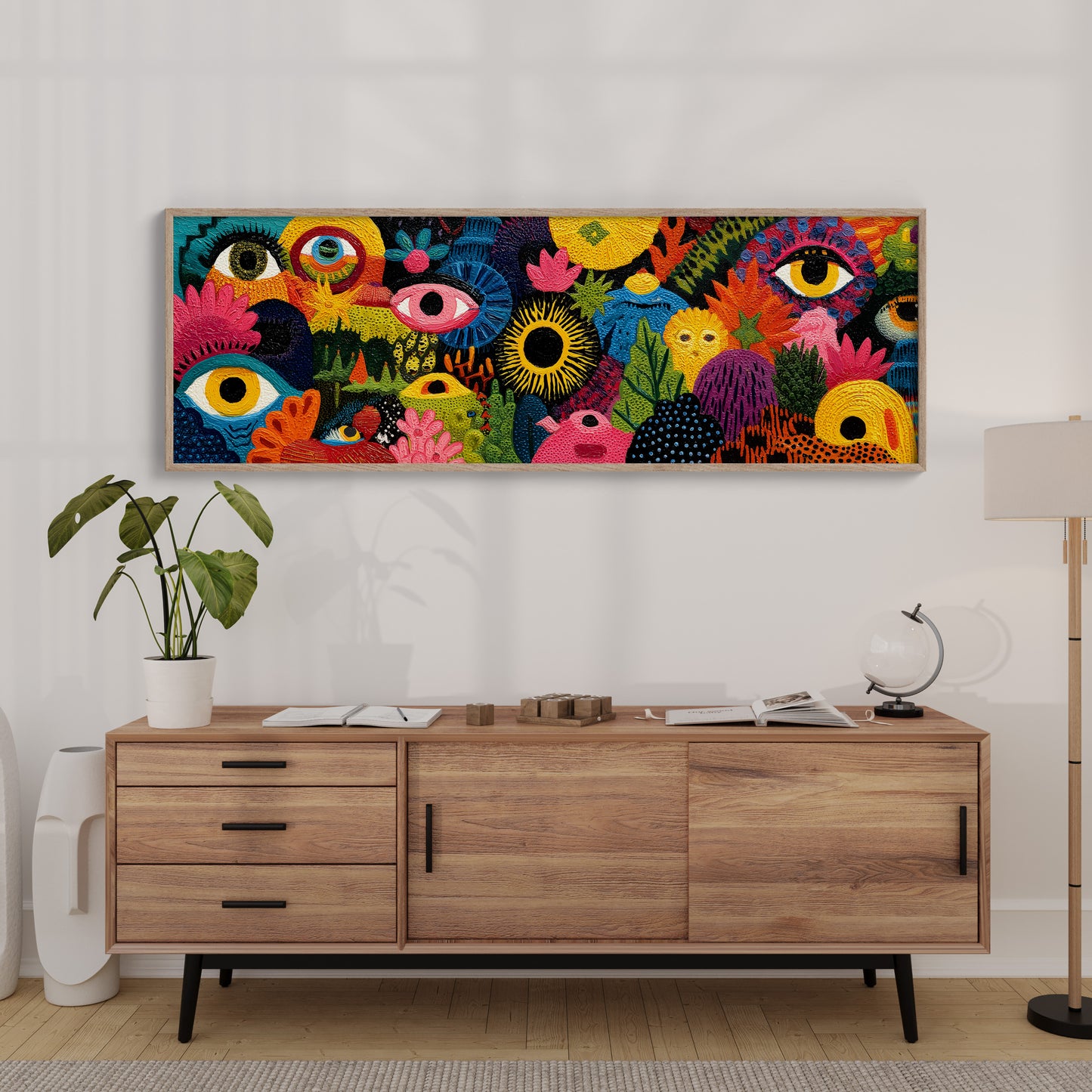 Eyes Watching Through Color