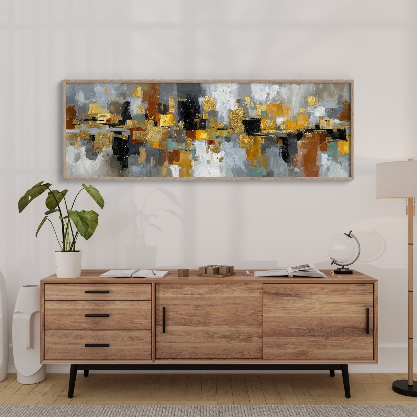 Golden City Abstract