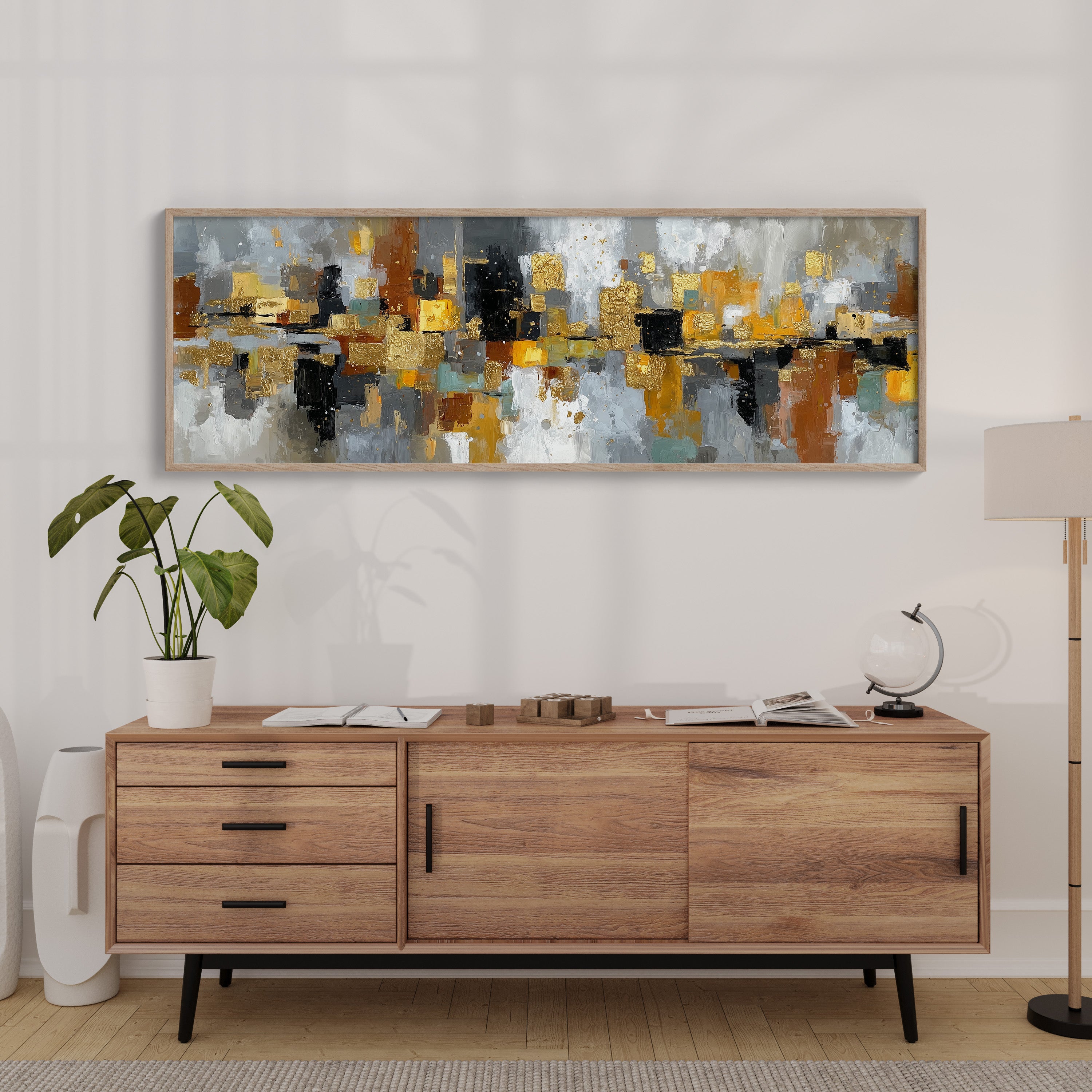 Golden City Abstract