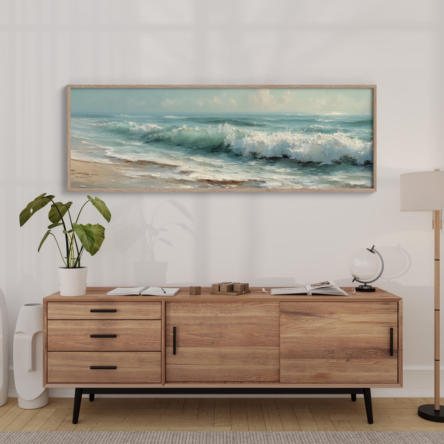 Rolling Waves on Quiet Shore