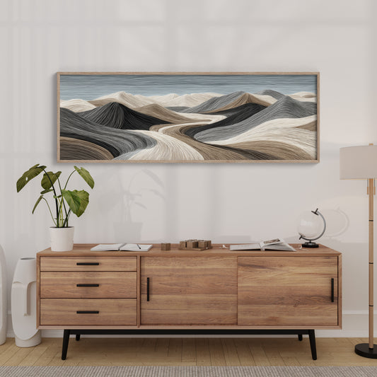 Flowing Sand Dune Abstract Landscape