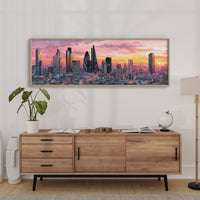 London Skyline In Sunset Glow