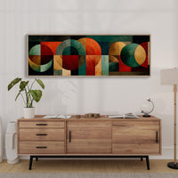 Mid Century Geometry In Earth Tones