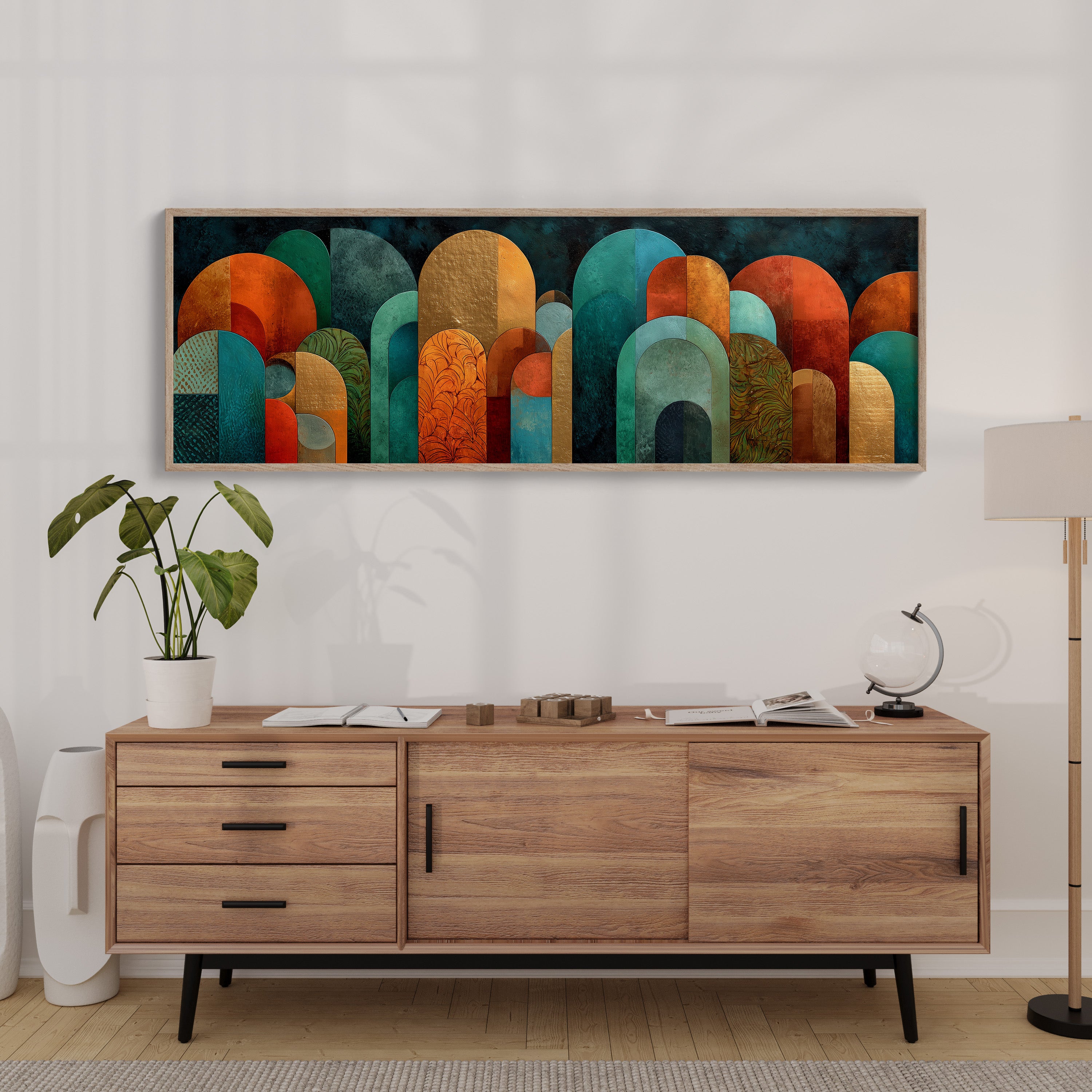 Art Deco Arches In Jewel Tones