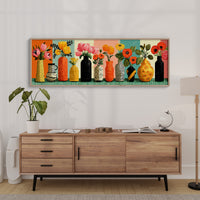 Vases of Sunlit Garden Color