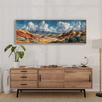 Painted Desert Beneath Towering Clouds