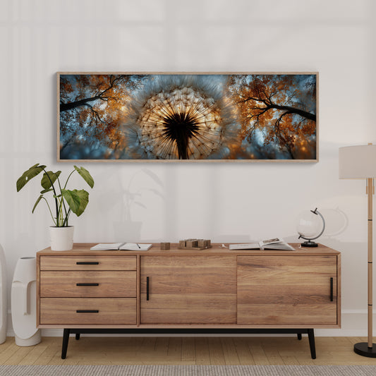 Dandelion Halo In Autumn Light