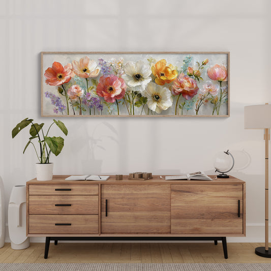 Garden Blooms In Soft Pastel Light