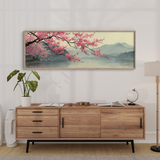 Cherry Blossoms Over Quiet Waters