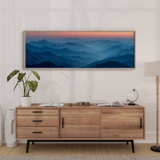 Blue Mountains Beneath A Quiet Dawn