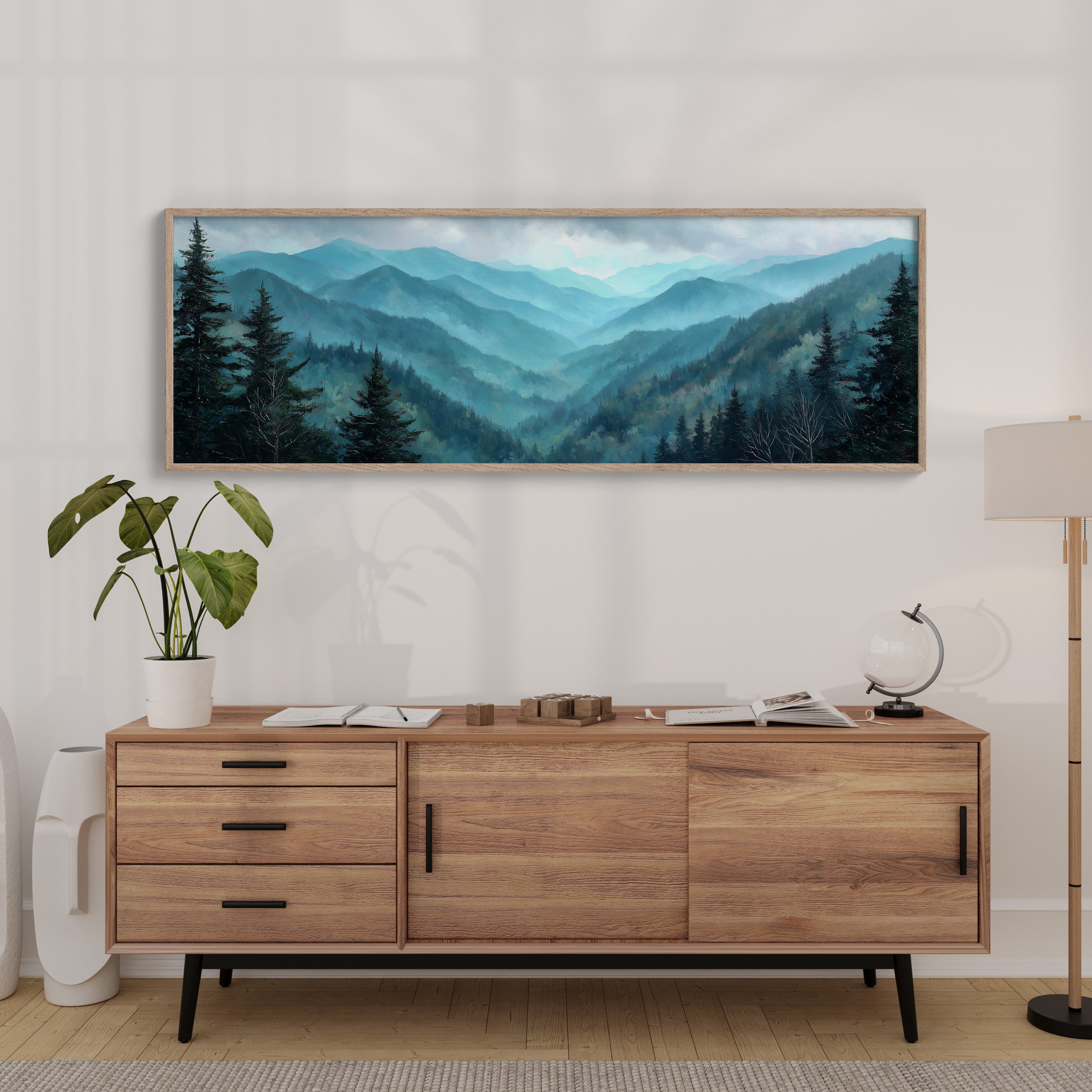Blue Mountains In Morning Mist