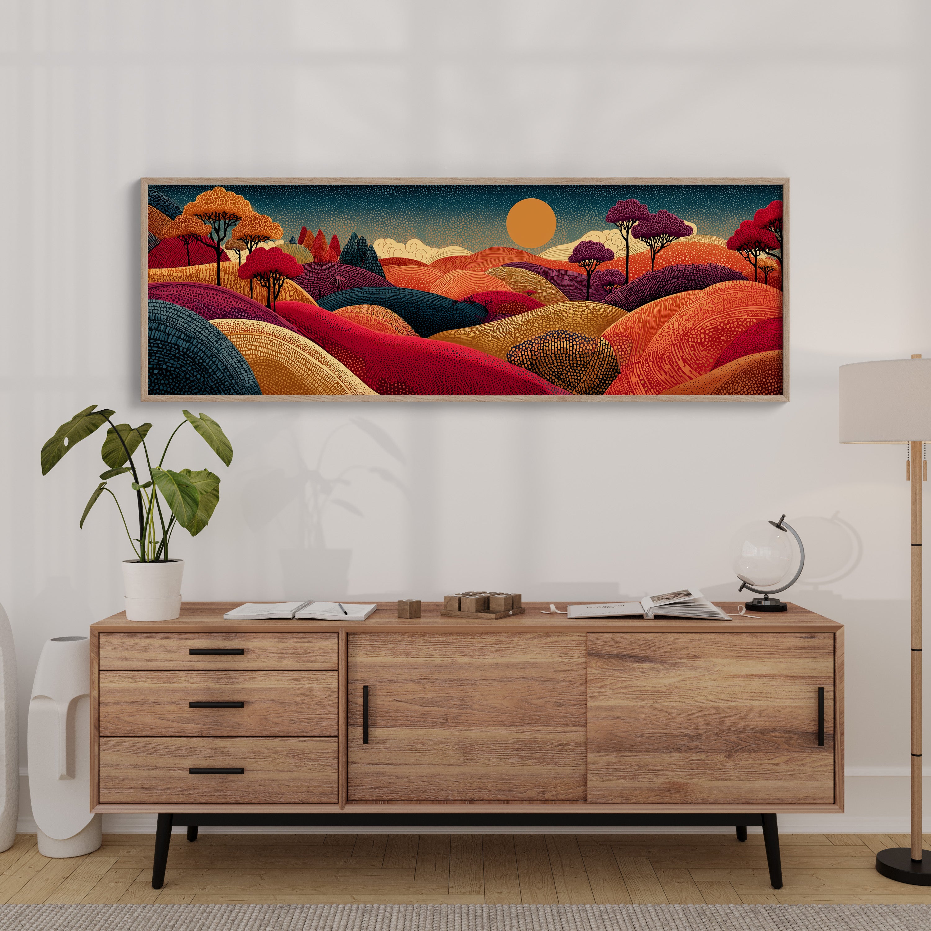 Sunlit Hills of Autumn Dreams