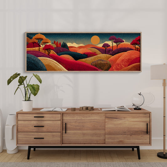 Sunlit Hills of Autumn Dreams