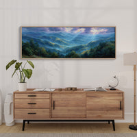 Blue Mountains Beneath Morning Light
