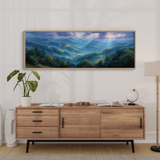 Blue Mountains Beneath Morning Light