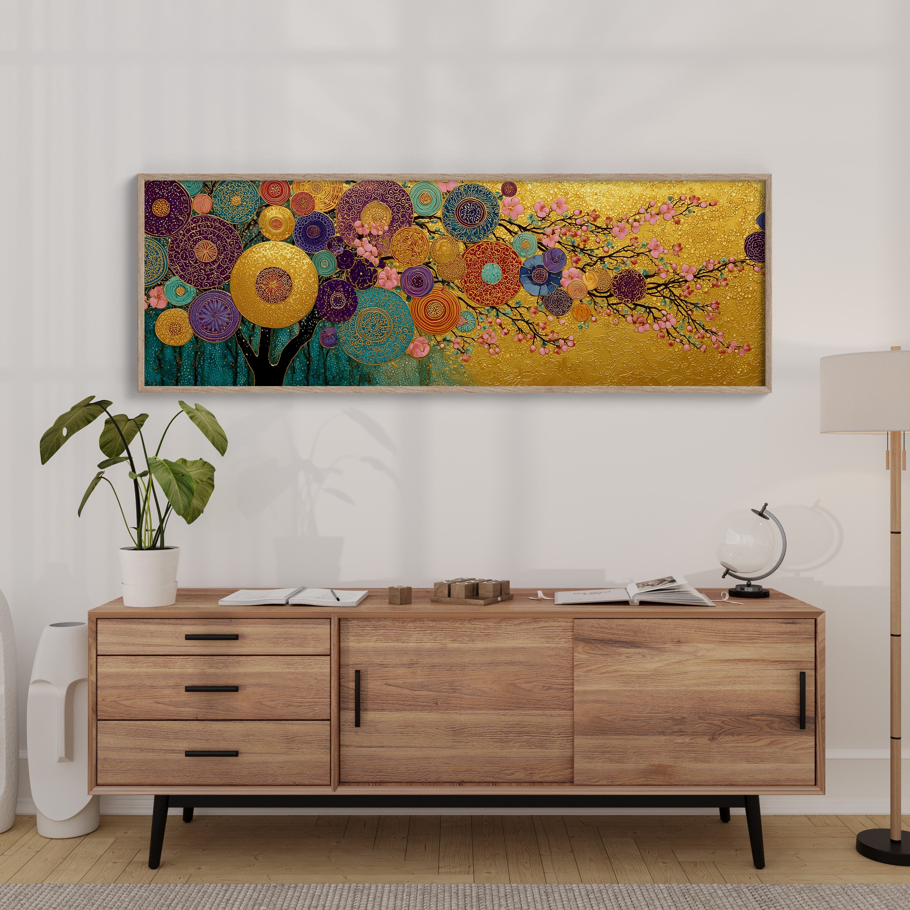 Golden Garden Of Blooming Orbs
