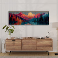 Moonrise Over Prism Peaks
