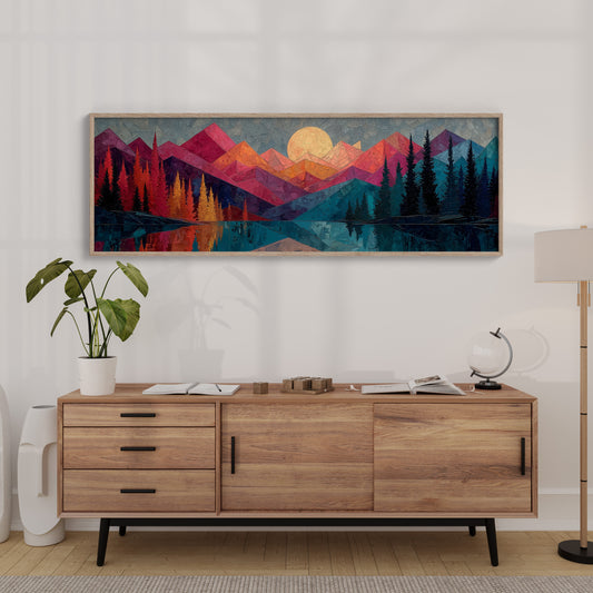 Moonrise Over Prism Peaks