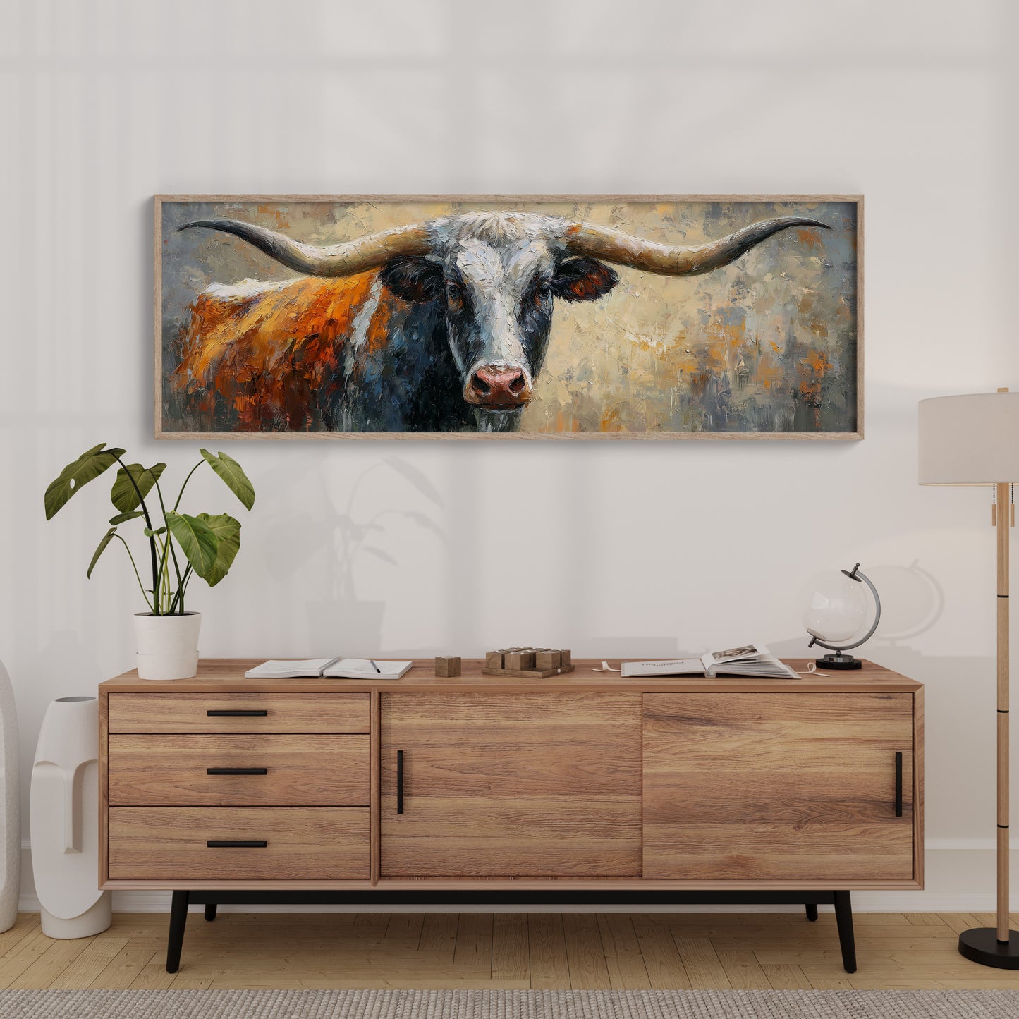 Majestic Longhorn Portrait