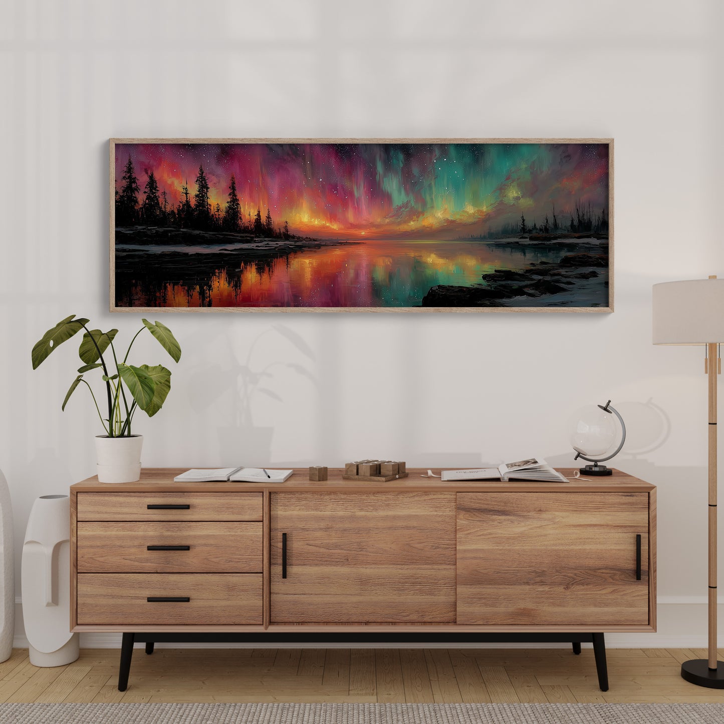 Northern Lights Over Still Waters