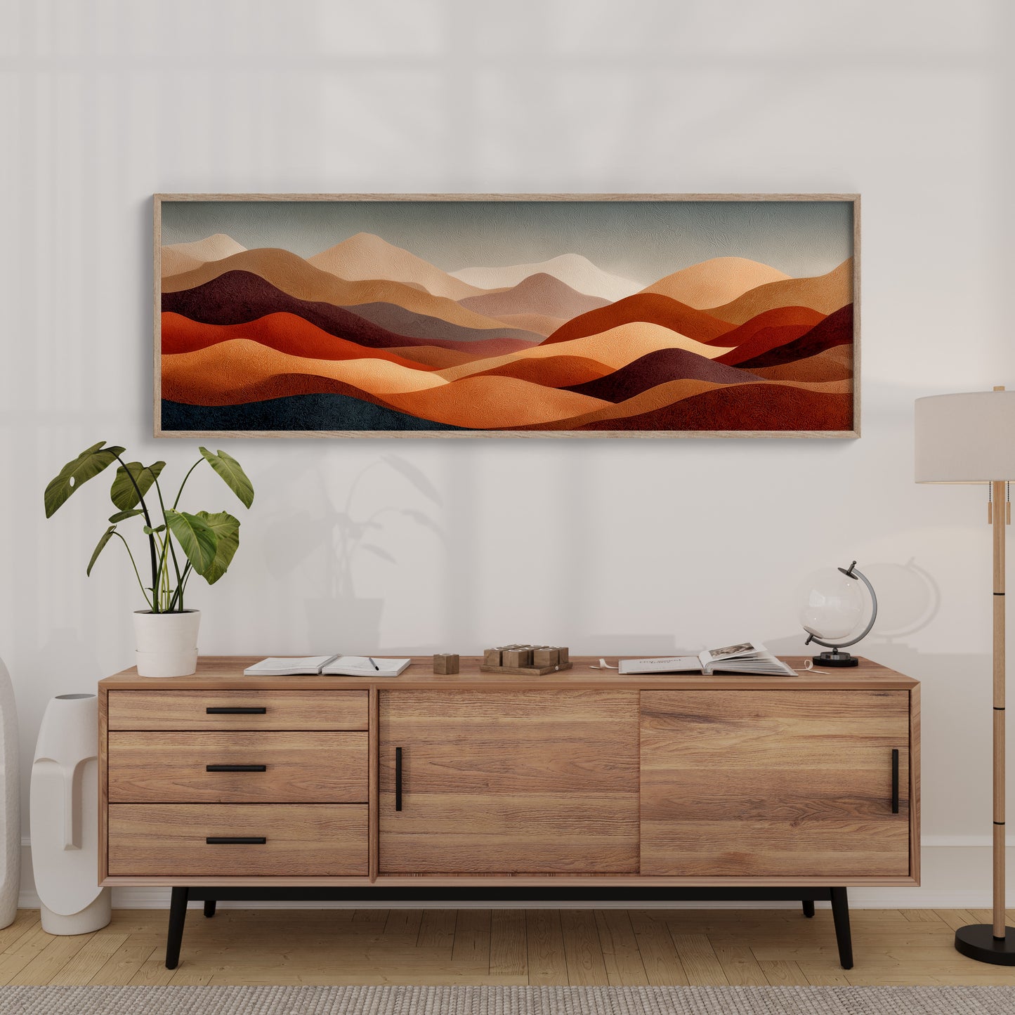 Desert Sunset Abstract Hills