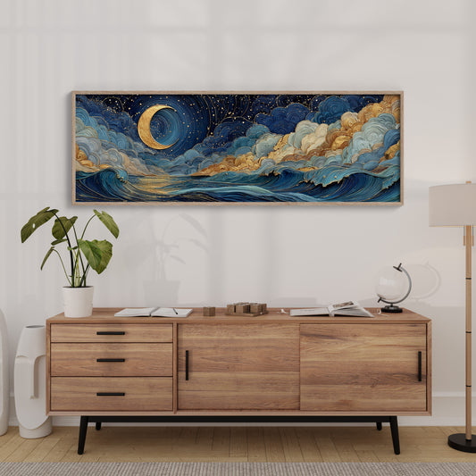 Celestial Moonlit Waves