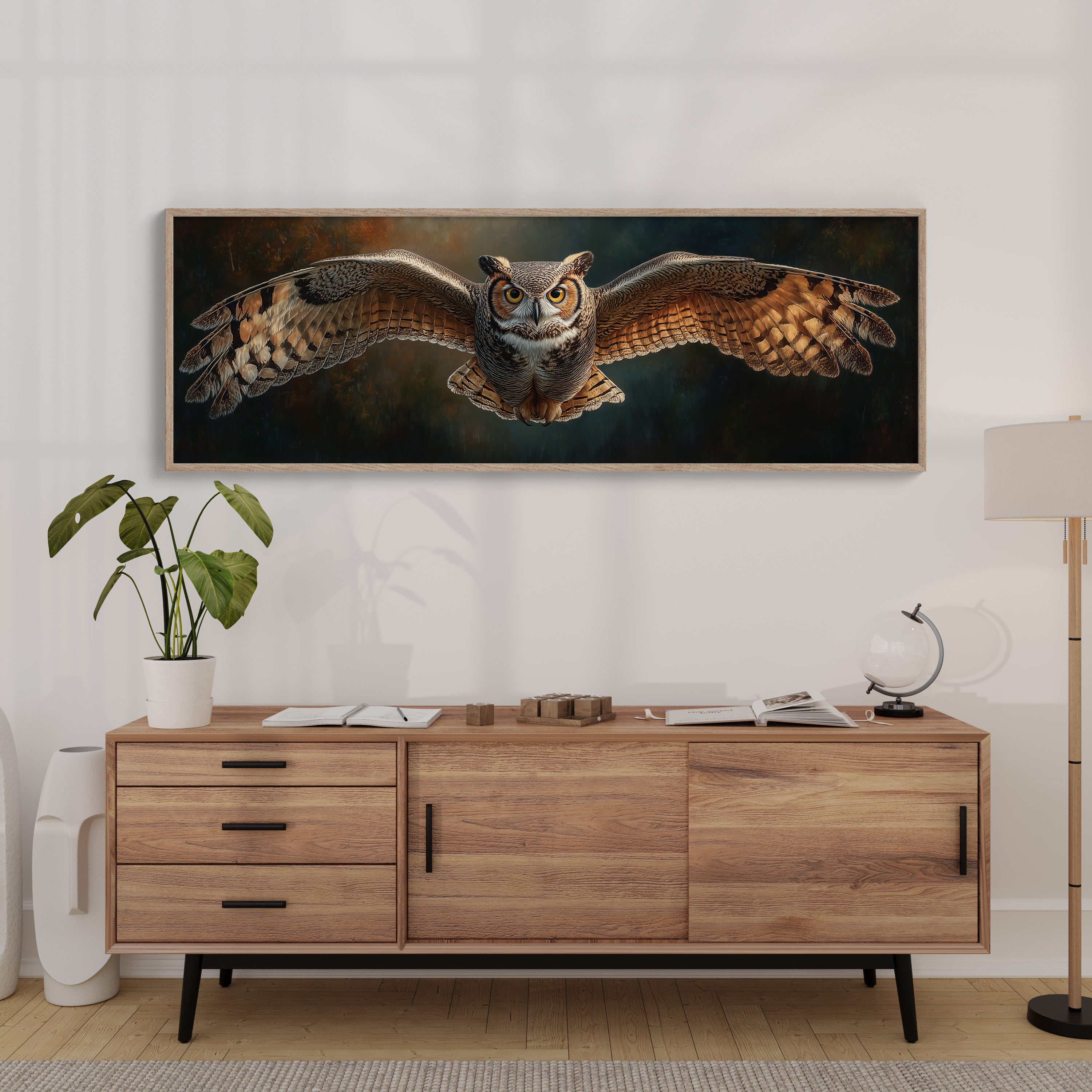 Majestic Owl in Flight