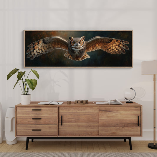 Majestic Owl in Flight