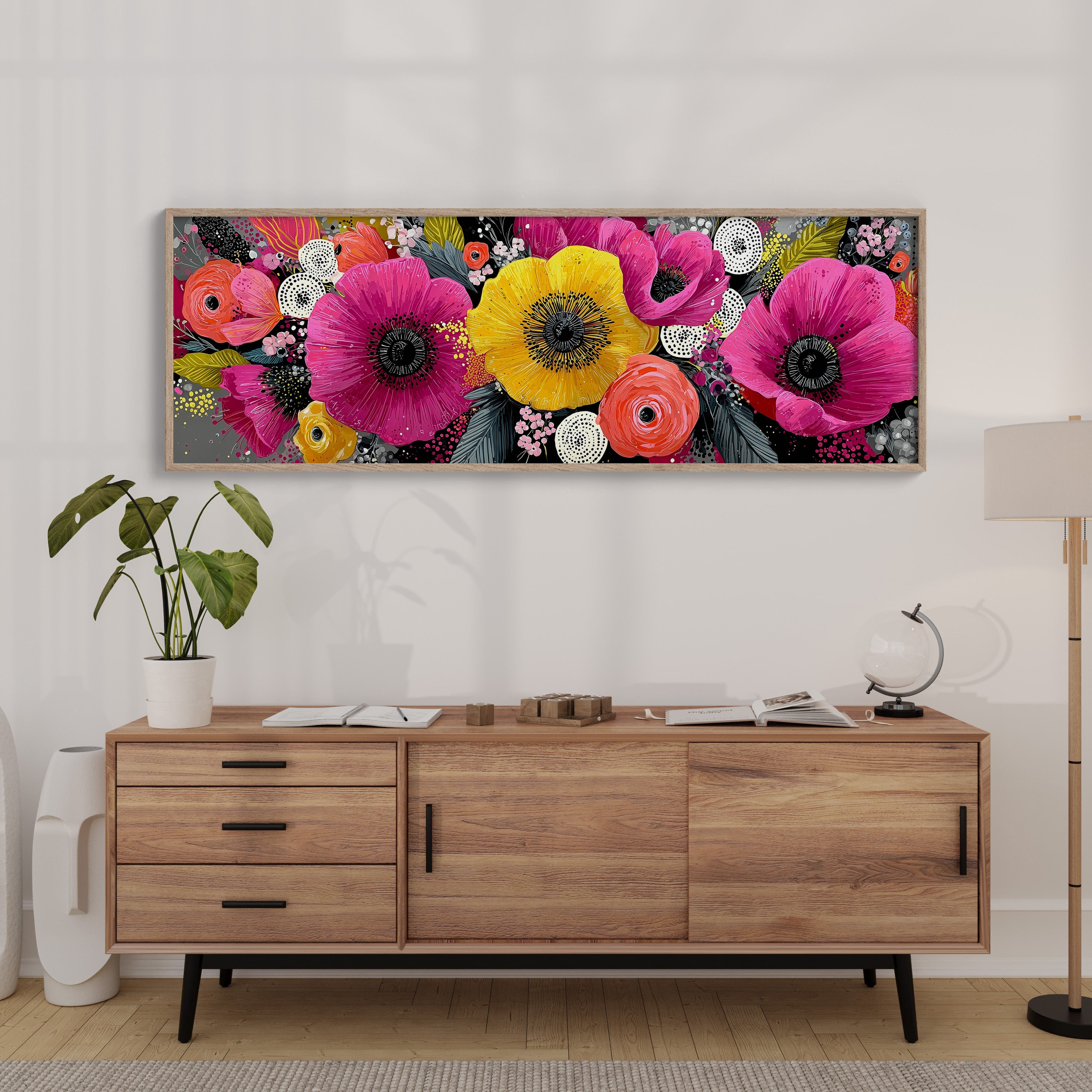 Vibrant Modern Floral Burst
