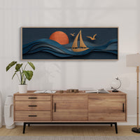 Sails Through Copper Sunset