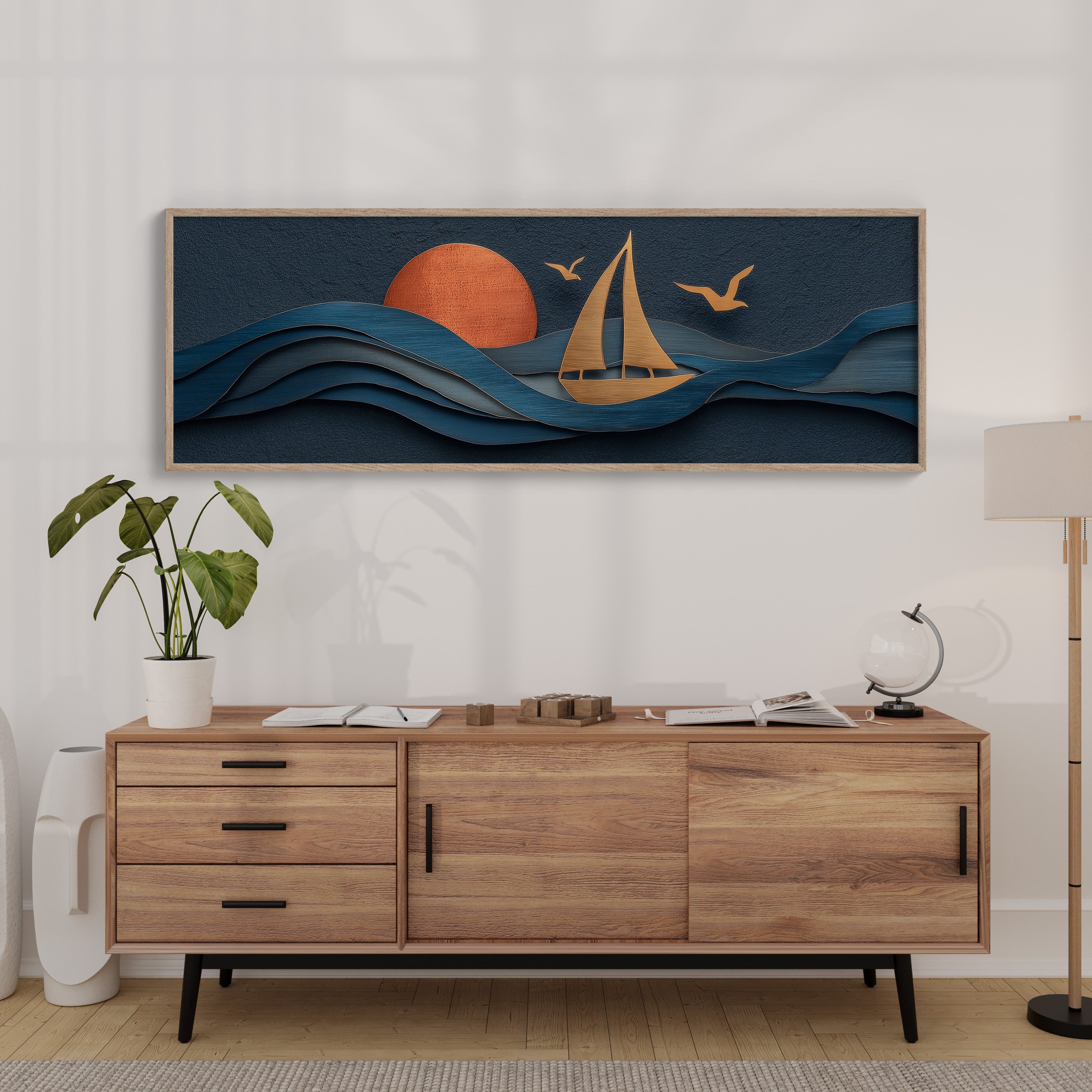 Sails Through Copper Sunset