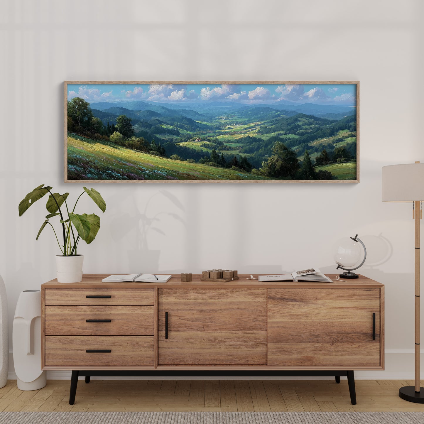 Fields Rolling Toward the Horizon