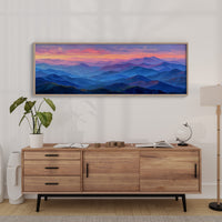 Pastel Mountains Drift at Dusk