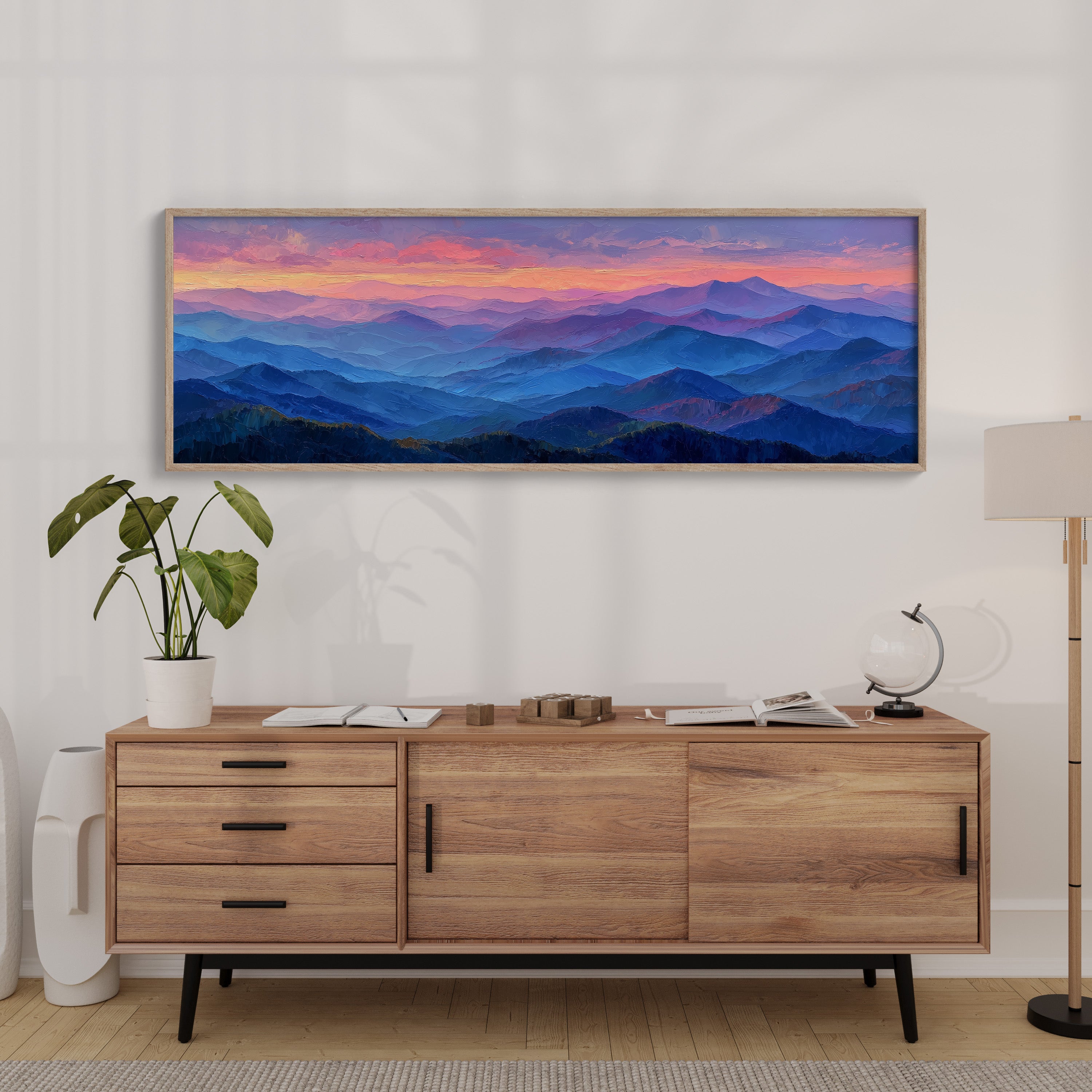 Pastel Mountains Drift at Dusk