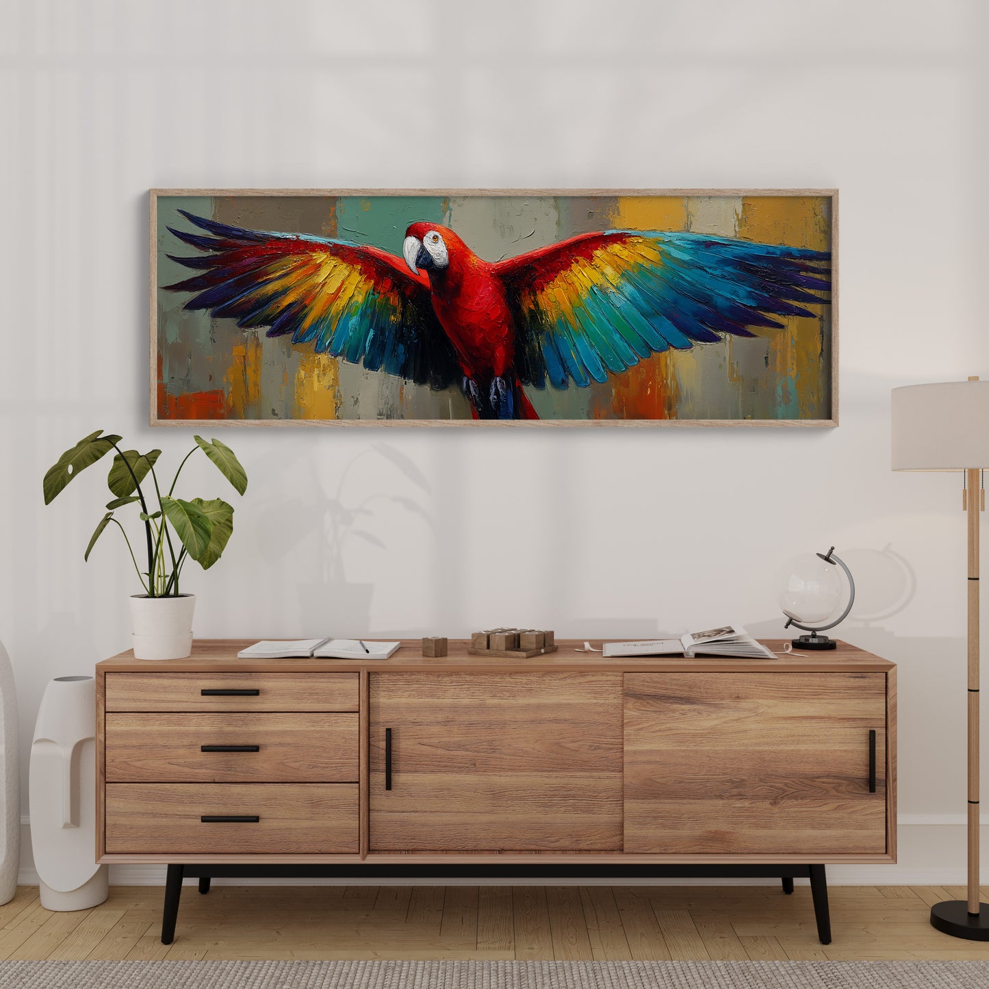 Parrot In Full Bloom