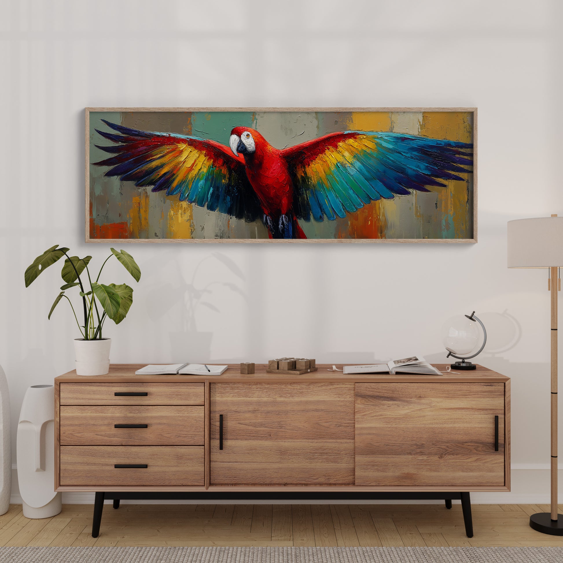 Parrot In Full Bloom