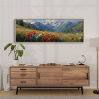 Wildflowers Beneath the Peaks